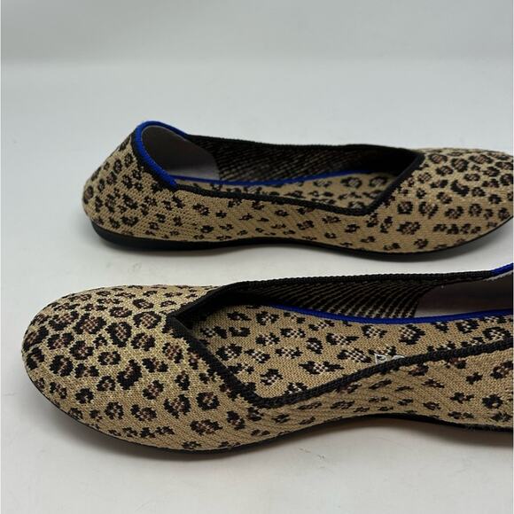 Rothy's Spotted Leopard Animal Round Toe Flats Women’s Size 9.5 Washable Shoes - Picture 8 of 12